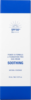 Солнцезащитный крем-праймер с тонирующим эффектом для лица SPF 50+ PA++++ Power 10 Formula LI Foundation-Free Sun Cream вид 2