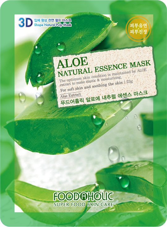 Тканевая 3D маска с экстрактом алоэ Aloe Natural Essence Mask