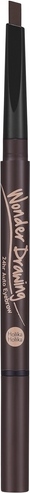 Автоматический карандаш для бровей с щеточкой, темно-коричневый Wonder Drawing 24hr Auto Eyebrow 02 Dark Brown вид 1