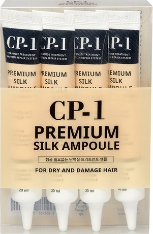 Набор несмываемых сывороток для волос с протеинами шелка CP-1 Premium Silk Ampoule, 4 шт*20 мл