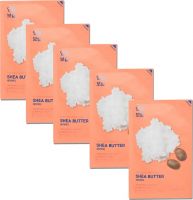 Pure Essence Mask Sheet Shea Butter набор из тканевых масок для лица, 23 мл*5 шт, Holika Holika