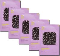 Pure Essence Mask Sheet Acai Berry набор из тканевых масок для лица, 23 мл*5 шт, Holika Holika
