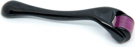 Мезороллер для лица и тела на 540 игл длиной 2.5 мм, c титановым напылением, черный
