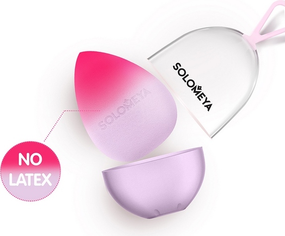 Косметический спонж для макияжа, меняющий цвет «Purple-pink» вид 1
