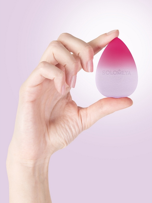 Косметический спонж для макияжа, меняющий цвет «Purple-pink» вид 3