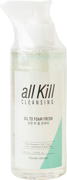 Очищающее гидрофильное масло-пенка All Kill Cleansing Oil To Foam Fresh освежающее вид 4
