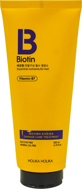 Маска - кондиционер для поврежденных волос Biotin Damage Care Treatment вид 3