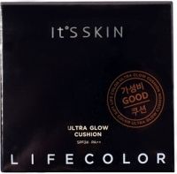 Кушон для лица Life Color Ultra Glow Cushion 1.5 Beige SPF 24 PA++, тон 1,5, натурально-бежевый превью 2