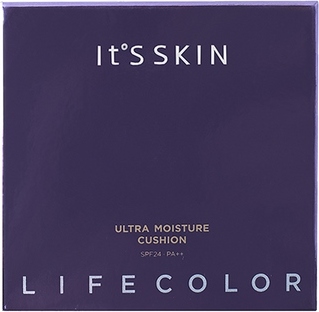 Ультраувлажняющий кушон Life Color Ultra Moisture Cushion 1 Vanilla SPF 24 PA++, тон 1, светло-бежевый вид 10