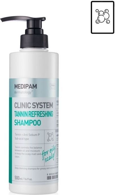 Шампунь для глубокого очищения с танином Clinic System Tannin Refreshing Shampoo вид 2