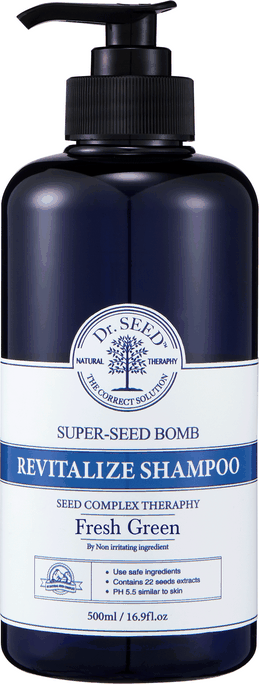 Шампунь для волос с ароматом зеленой свежести Super Seed Bomb Shampoo Fresh Green
