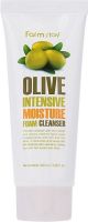 FARMSTAY Olive Intensive Moisture Foam Cleanser Пенка для лица с оливой питательная