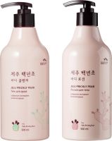 Набор средств для тела Flor de Man Jeju Prickly Pear Body Cleanser + Flor de Man Jeju Prickly Pear Body Lotion, 500мл + 500 мл, Flor de Man