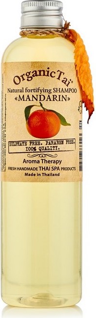 Безсульфатный шампунь для волос с мандариновым маслом Natural Fortifying Shampoo Mandarin