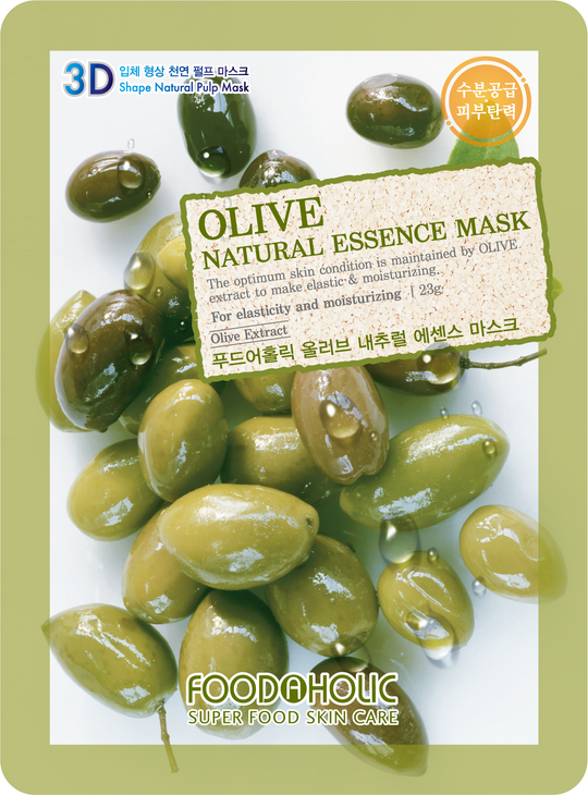 Тканевая 3D маска с экстрактом оливы для увлажнения и питания кожи Olive Natural Essence Mask