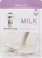 FARMSTAY Visible Difference Mask sheet Pack [Milk] тканевая маска для лица с молочными протеинами