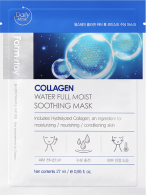 FARMSTAY Collagen Water Full Moist Soothing Mask успокаивающая маска для лица с коллагеном, 27 мл, FARMSTAY