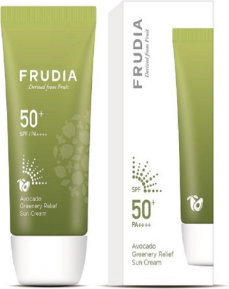 Солнцезащитный крем с авокадо SPF50+/PA ++++ Avocado Greenery Relief Sun Cream вид 1