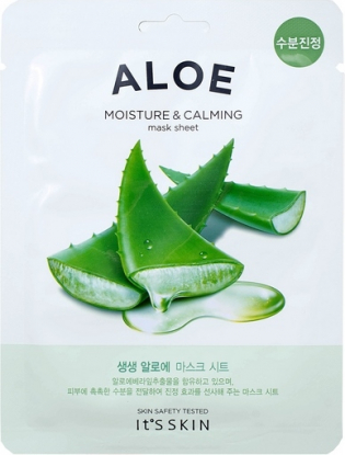 Успокаивающая тканевая маска с алоэ вера The Fresh Aloe Mask Sheet