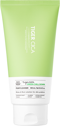 Успокаивающая пенка для лица с экстрактом центеллы азиатской Tiger Cica Green Chill Down Foam Cleanser