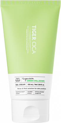 Успокаивающий крем для лица с экстрактом центеллы азиатской Tiger Cica Green Chill Down Gel Cream