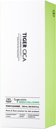 Успокаивающая пенка для лица с экстрактом центеллы азиатской Tiger Cica Green Chill Down Foam Cleanser вид 5