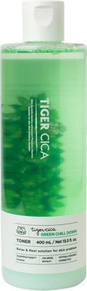 Успокаивающий тонер для лица с экстрактом центеллы азиатской Tiger Cica Green Chill Down Toner вид 3