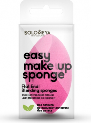 Косметический спонж для макияжа со срезом Flat End Blending Sponge вид 2