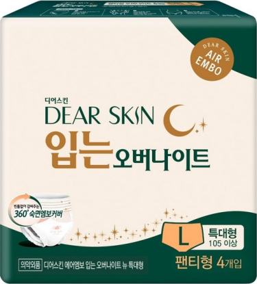 Dear Skin менструальные и послеродовые трусы L для обильных выделений, 4 штуки