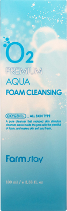 FARMSTAY O2 Premium Aqua Foam Cleansing Увлажняющая пенка для лица вид 3