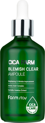 FARMSTAY Cica Farm Blemish Clear Ampoule сыворотка для лица с центеллой против покраснений вид 1