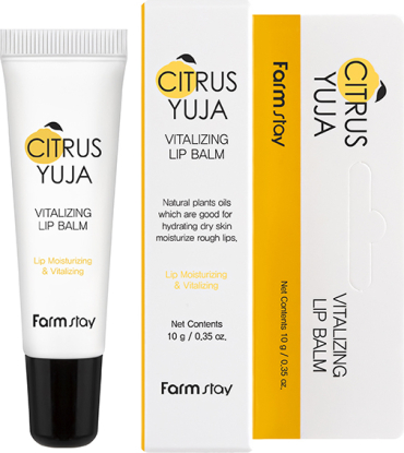FARMSTAY Citrus Yuja Vitalizing Lip Balm Бальзам для губ с витаминами вид 2