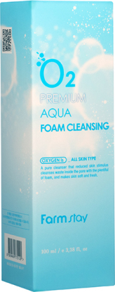 FARMSTAY O2 Premium Aqua Foam Cleansing Увлажняющая пенка для лица вид 5