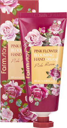 FARMSTAY Pink Flower Blooming Hand Cream Pink Rose крем для рук с ароматом розы вид 5