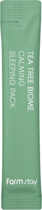 FARMSTAY Tea Tree Biome Calming Sleeping Pack успокаивающая ночная маска для лица с чайным деревом, 4 мл, FARMSTAY