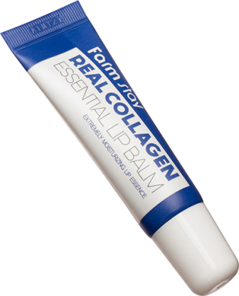 FARMSTAY Real Collagen Essential Lip Balm бальзам для губ с коллагеном вид 3