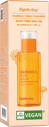FARMSTAY Calendula Relief Serum восстанавливающая сыворотка для лица с календулой вид 2