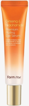 Сыворотка-роллер для глаз c ниацинамидом и женьшенем для сияния кожи Ginseng & Niacinamide Premium Rolling Eye Serum