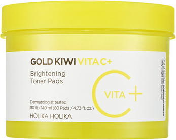 Тонер-пэды для лица с витамином С и ниацинамидом для сияния кожи Gold Kiwi Vita C Plus Brightening Toner Pad
