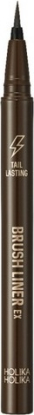 Holika Holika Tail Lasting Brush Liner EX 02 Dark Brown Водостойкая коричневая подводка для глаз с кисточкой вид 1
