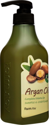 FARMSTAY 2в1 Argan Oil Complete Volume Up Shampoo & Conditioner восстанавливающи шампунь-кондиционер для волос вид 1