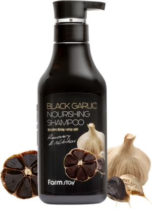 FARMSTAY Black Garlic Nourishing Shampoo укрепляющий шампунь для волос вид 2