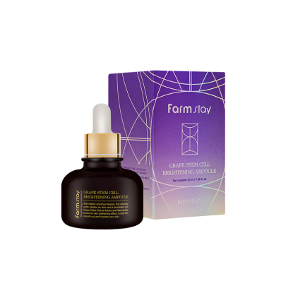 FARMSTAY Grape Stem Cell Brightening Ampoule омолаживающая сыворотка для лица вид 2