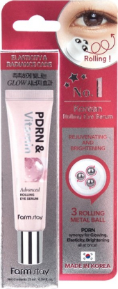 FARMSTAY PDRN & Vitamin Advanced Rolling Eye Serum омолаживающая сыворотка-роллер для области вокруг глаз вид 1