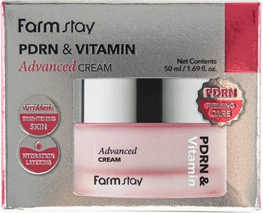 FARMSTAY PDRN & Vitamin Advanced Cream омолаживающий крем для лица вид 1